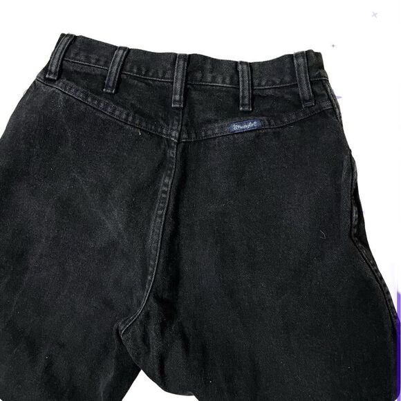 WRANGLER Bareback Black Jeans 12NBPWK Classic Fit Tapered Leg Size 9/10 VINTAGE - Picture 7 of 9